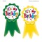 Teacher Created Resources Birthday Ribbons Wear Em Badges, PK96 TCR4851 - alternate 2